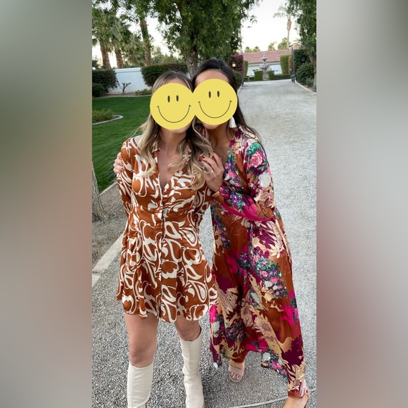 Urban Outfitters UO Renee Printed Button-Down Shirt mini Dress in XS extra small - Picture 2 of 9